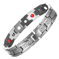 دستبند مغناطیسی اسپرت نقره ای شماره ۴