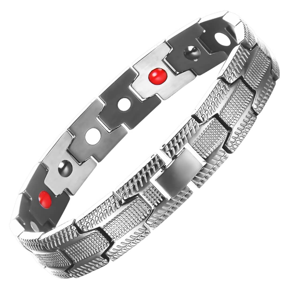 دستبند مغناطیسی اسپرت نقره ای شماره ۴ 0